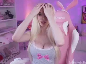 bunnydollstella — Your Bunnygirl is backkk ;) Tip 233 for a prize! #blonde #bigboobs #heels #tease -- Current Goal: Bunny Blowjob [4237 tokens to goal]